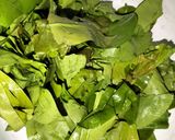 Foto langkah ke 1 dari resep Pecak bunga pisang + daun melinjo.
