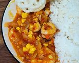 Foto langkah ke 7 dari resep Seafood Saus Padang (Cumi, Udang).