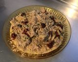 Une image de l'étape 10 de Sauce au thon, tomates séchées et champignons de paris.