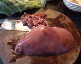 Hình bước làm 1 của món Gan lợn xào