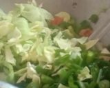 A picture of step 5 of Dry Manchurian.