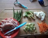 Foto del paso 1 de la receta: Wok primavera 🥘