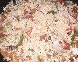 A picture of step 4 of Desi tortilla wrap fusion dish.