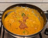 A picture of step 11 of Niramish Paneer (Paneer without onion and garlic).