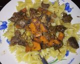 A picture of step 7 of Pasta and beef carrot ragout.