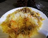 A picture of step 1 of Chicken biryani.
