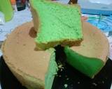 Pandan Chiffon Cake langkah memasak 10 foto