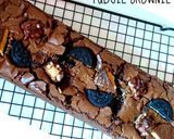 Foto langkah ke 4 dari resep Fudgy Brownie Shiny/ Brownies Panggang (Takaran Sendok,No Mixer).