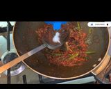 A picture of step 7 of Chicken 65.