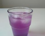 A picture of step 5 of Butterfly Pea Lemonade.