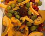 A picture of step 3 of Moroccan chicken and pumpkin with quinoa.