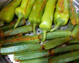 ભરેલા ભીંડા & ભરેલા મરચા (Stuffed bhindi recipe in gujrati) રેસીપી સ્ટેપ4ફોટો