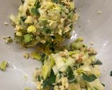 A picture of step 3 of Cheese and leek ‘sausage’ rolls - vegetarian.