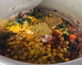 A picture of step 3 of Dal Palak.