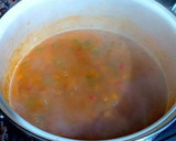 Foto del paso 9 de la receta: Sopa de gambas frescas con verduras a los tres caldos