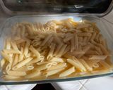 A picture of step 6 of Chicken Parmesan Pasta.