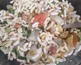 A picture of step 3 of Sweet potato bhel.