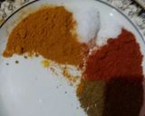 A picture of step 2 of Aluu palak.