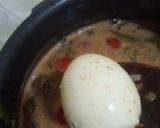 A picture of step 3 of Egg Biriyani, cauliflor chilli,potato fried with Badam Drink.