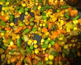 A picture of step 4 of Vegetable pulao.