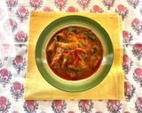 รูปขั้นตอนการทำที่ 8 ของ แกงคั่วเห็ดออรินจิย่างใบยี่หร่า🌶️🌿🧄🍄