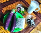 Foto langkah ke 1 dari resep Terong Kuah Santan.