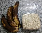 Foto del paso 1 de la receta: Galletas de 2 ingredientes. Veganas: banana y avena! Exquisitas