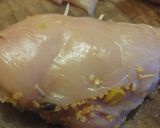 A picture of step 6 of Quinoa Stuffed Chicken Breast with Cream Sauce.