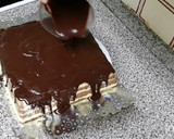 Foto del paso 7 de la receta: Tarta de galletas, chocolate y natillas/sin horno