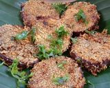 A picture of step 9 of Brinjal /eggplant fry.