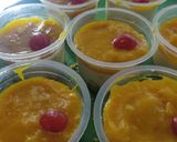 A picture of step 8 of Mango cheese cake cups.