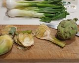 Foto del paso 1 de la receta: Gallineta cocida con Alcachofas y Mayonesa de Aceitunas de Aragón