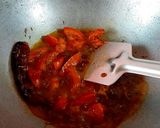 A picture of step 2 of Lonka Pora Rui(Fish Curry in Roasted Chilli Sauce).