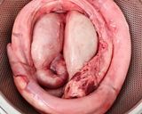 Hình bước làm 1 của món Pín Bò Hấp Gừng
