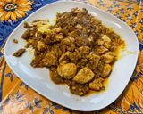 Une image de l'étape 15 de Poulet au curry,gingembre et amandes.