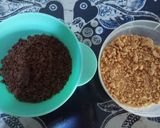 Foto langkah ke 3 dari resep Roti Roll Coklat Kacang.