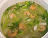 Hình bước làm 2 của món Canh bầu nấu tôm khô