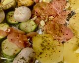 A picture of step 4 of Grilled Vegetables and Chicken.