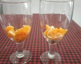 A picture of step 2 of Orange Punch.