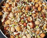 A picture of step 1 of Corn and sprout salad.