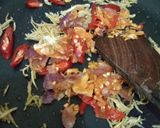 Foto langkah ke 3 dari resep Tumis Teri Bunga Pepaya.