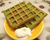 Spenótos, sajtos gofri recept fázis 5 fotója