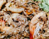 รูปขั้นตอนการทำที่ 7 ของ ข้าวผัดกุ้งรถทัวร์/Prawn "pimarn tour" fried rice(no msg.)