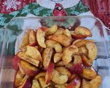A picture of step 2 of Gluten-free Peach Crumble.