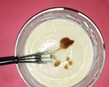 A picture of step 2 of Vanilla cake in saucepan.