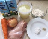 Foto langkah ke 1 dari resep Chicken milk soup.