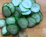 A picture of step 2 of Potato salad made with ”Tofu mayonnaise”.