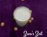 A picture of step 4 of Peda Lassi.