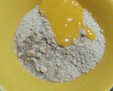 A picture of step 8 of Mango Rabri in mango tart shell.