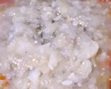 A picture of step 3 of Sambar with idli.